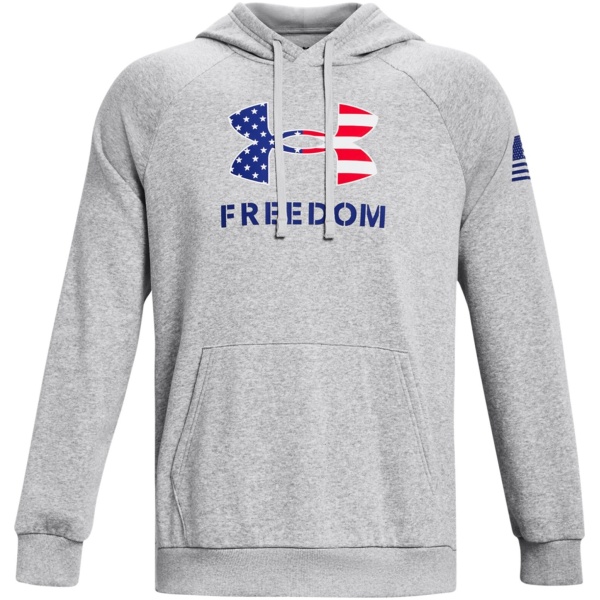 UA Freedom Rival Fleece Big Flag Logo Hoodie