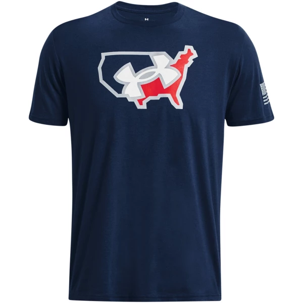 UA Freedom Big Flag Logo Lockup T-Shirt