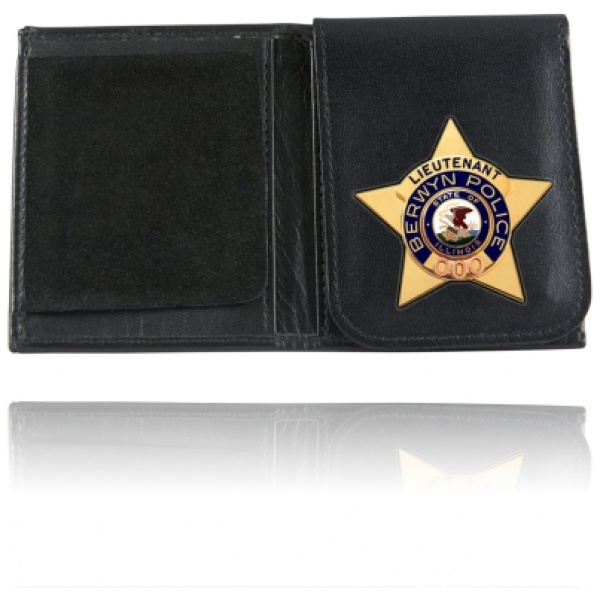 Book Style Badge Case, Flip Out Badge Flap