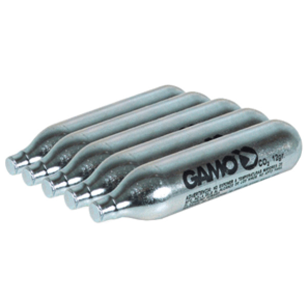 GAMO CO2 CARTRIDGES 12-GRAMS - 5-PACK