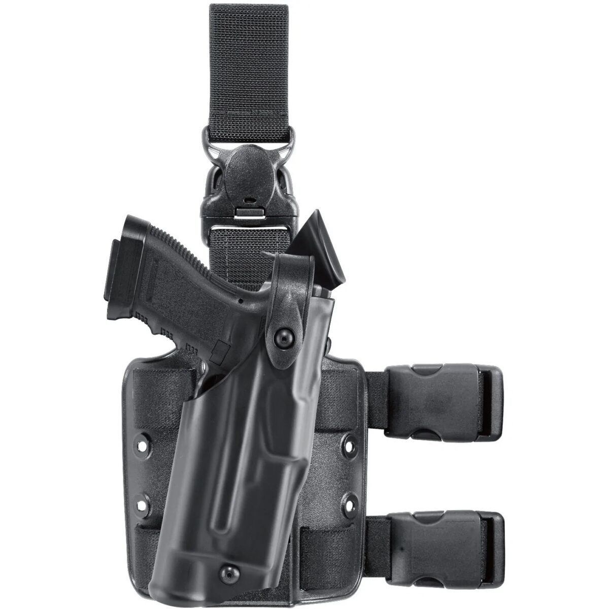 6305-832-131. Jpg - model 6305 als/sls tactical holster w/ quick-release leg strap for glock 17 gens 1-4 w/ light - 6305 832 131