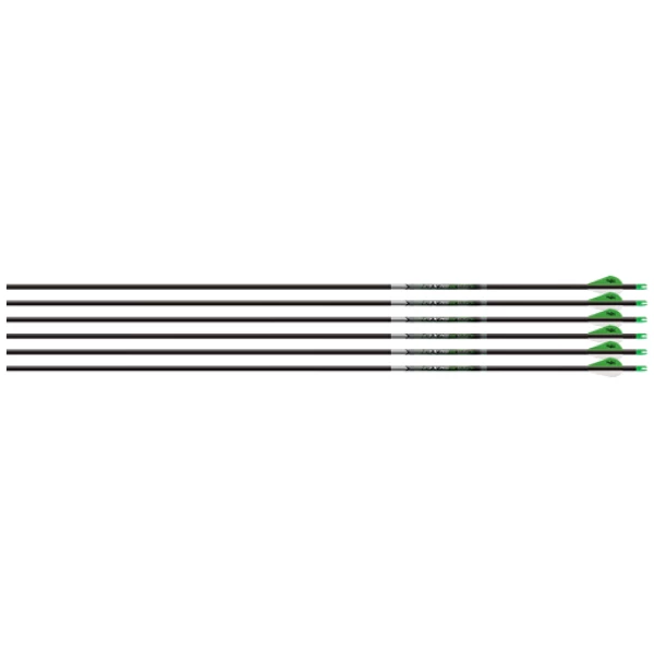 EASTON AXIS 5MM 500 W/ HALFOUT - 6-PACK W/ 2" BLAZER VANES