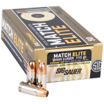 SIG 9MM LUGER 115GR ELITE - COMPETITION JHP 50RD 10BX/CS
