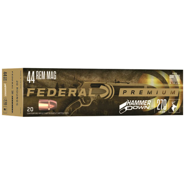 FEDERAL HAMMER DOWN 44 REM MAG - 270GR JSP 20RD 10BX/CS