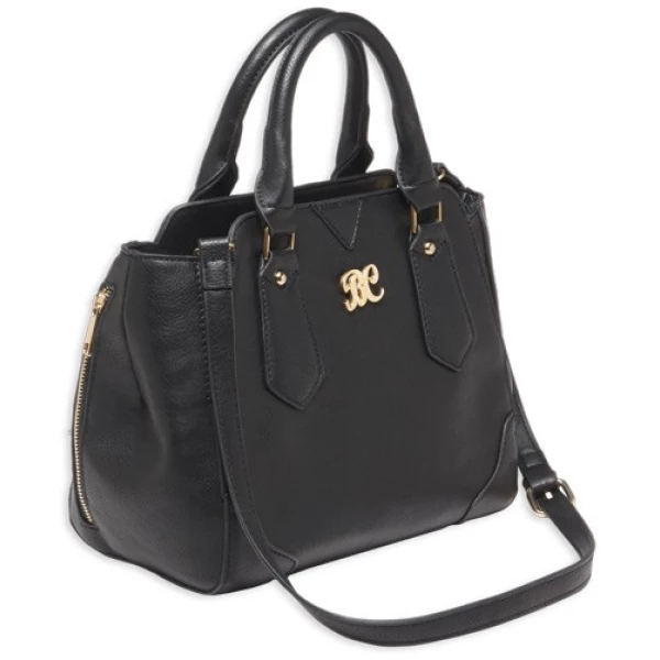 BULLDOG CONCEALED CARRY PURSE - SATCHEL BLACK W/BLACK TRIM