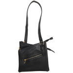BULLDOG CONCEALED CARRY PURSE - CROSS BODY STYLE BLACK