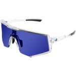 Sprocket Sunglasses - Crystal Clear Frame w/ Blue Mirror Lens