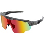 Wheelie Sunglasses - Gloss Clear/Gray Frame w/ Smoked Black Red Revo Lens
