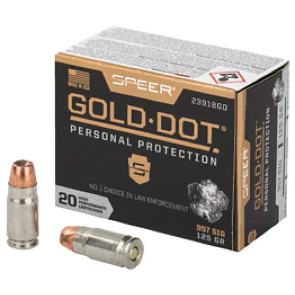 SPR GOLD DOT 357SIG 125GR HP 20/200