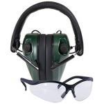 E-Max Lo Pro Elec Muff w/Shooting Glasses