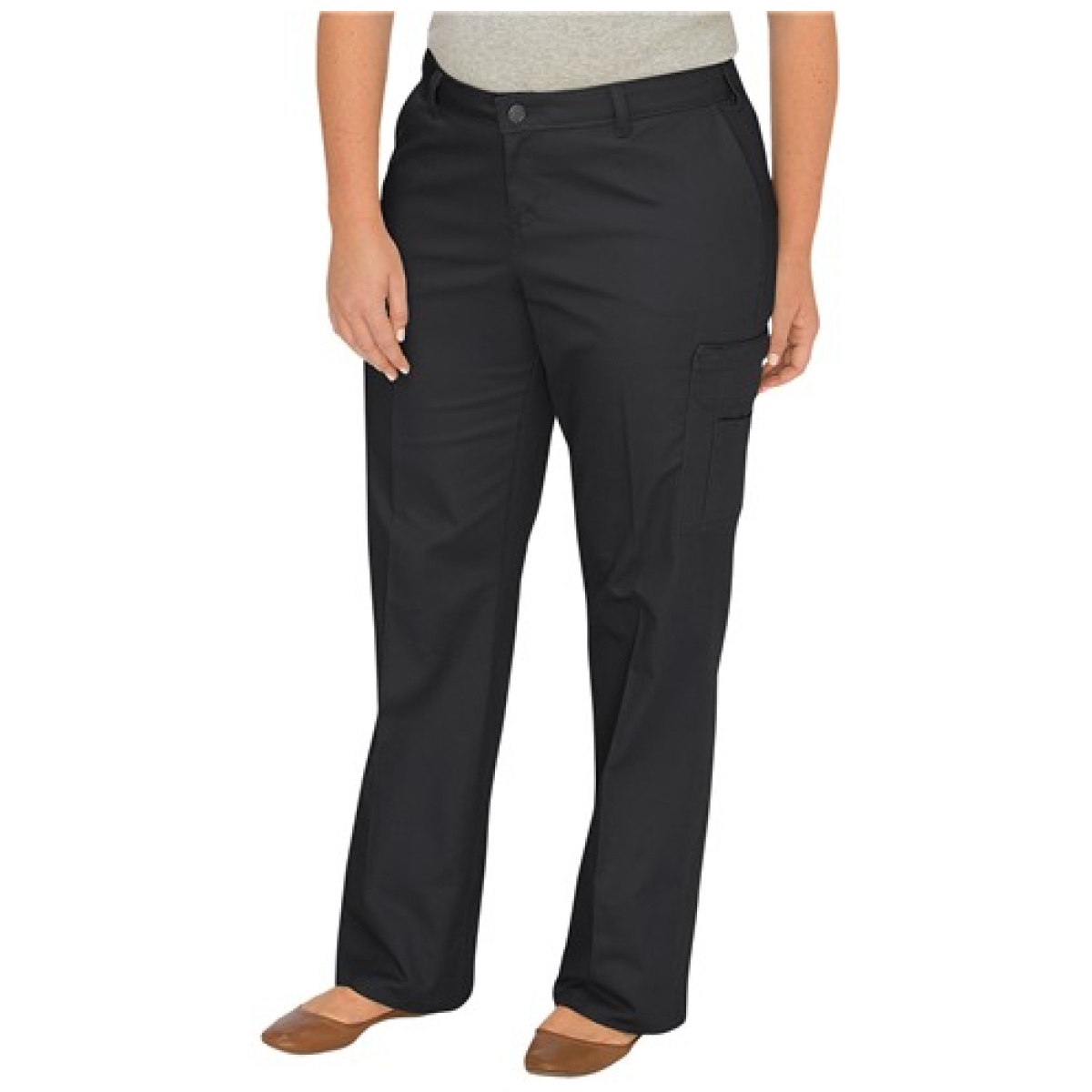 Women's relaxed fit straight leg cargo pants - image 1