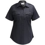 Justice Women's Short Sleeve Shirt w/ Traditional Collar - LAPD Navy