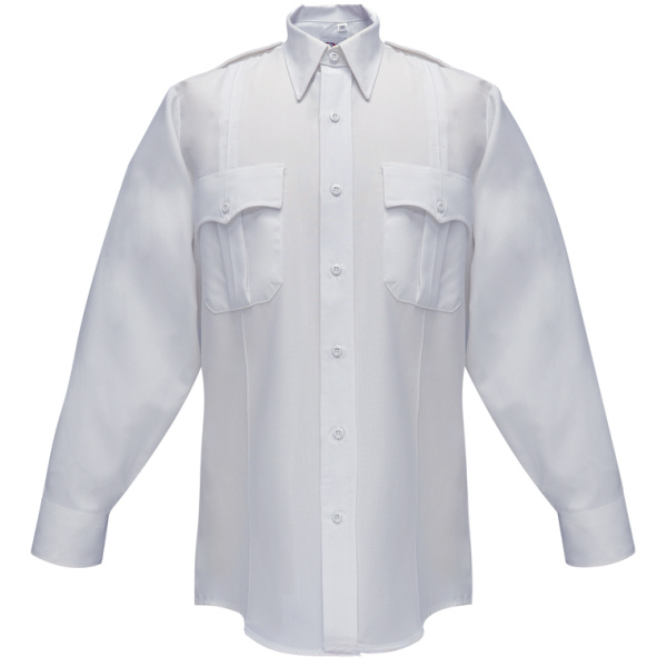 Duro Poplin Long Sleeve Shirt w/ Sewn-In Creases