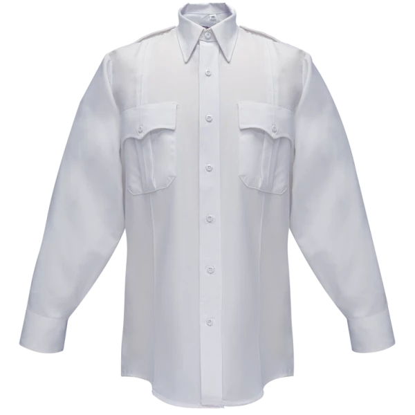 Duro Poplin Long Sleeve Shirt w/ Sewn-In Creases