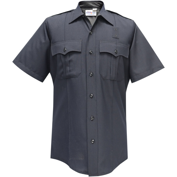 Justice Short Sleeve Shirt w/ Zipper - LAPD Navy