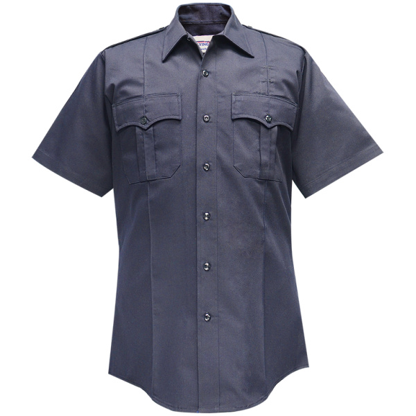 Duro Poplin Short Sleeve Shirt w/ Sewn-In Creases