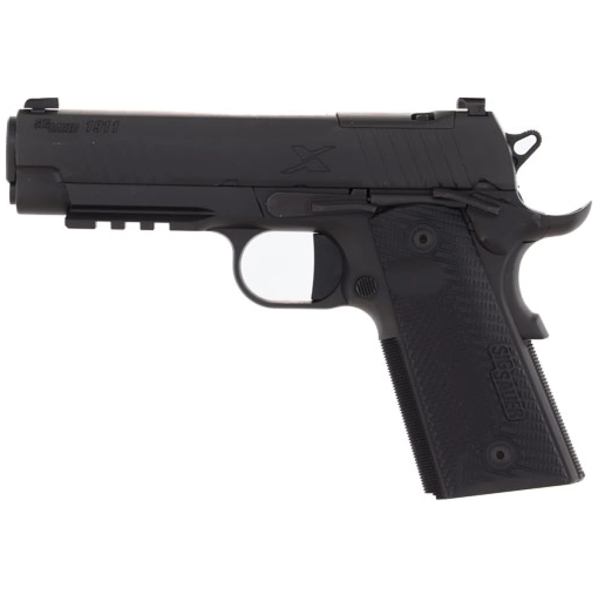 Sig 1911 xcarry 45acp 4. 25" - xray-3 (2)8rd or g10 black - image 2