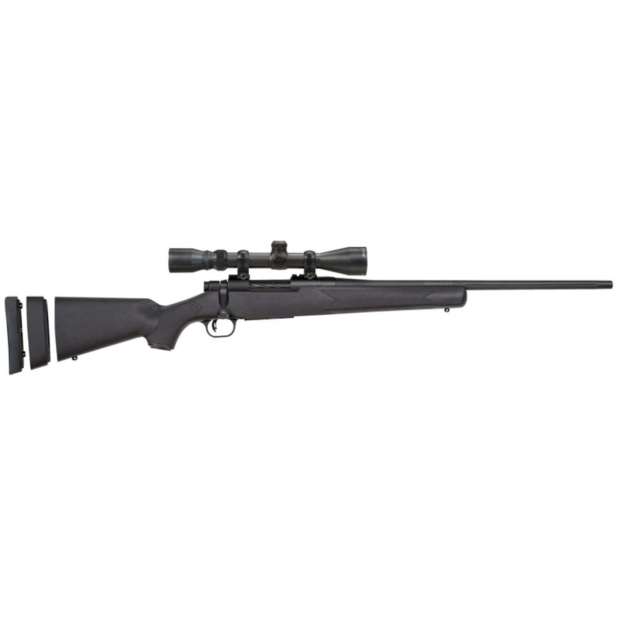 G27853. Jpg - mossberg patiot bantam combo - 7mm-08 20" 3-9x40 blued/syn - g27853