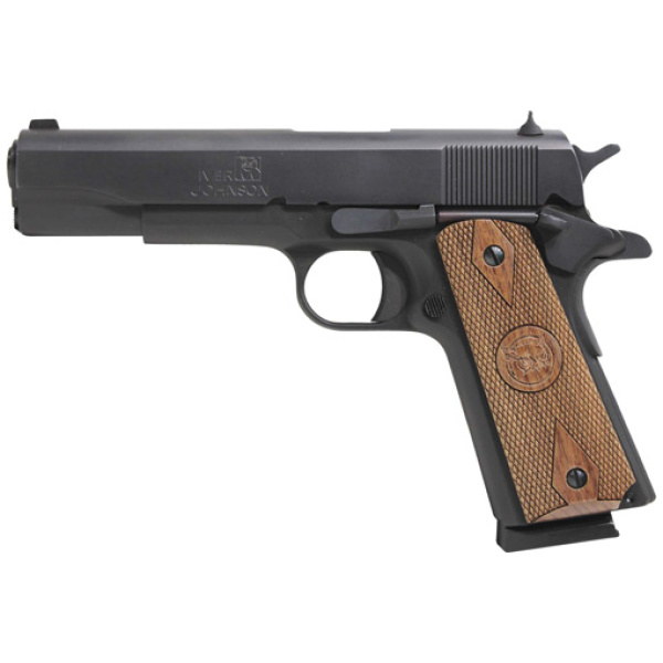 IVER JOHNSON 1911A1 STANDARD - 38 SUPER 5" FS MATTE WOOD
