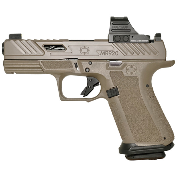 SHADOW SYSTEMS MR920 ELITE FDE - 9MM HOLOSUN OPTIC UNTHRDED BBL