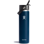 Wide Mouth Insulated Water Bottle w/ Flex Straw Cap