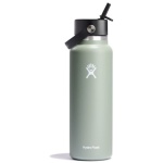 Wide Mouth Insulated Water Bottle w/ Flex Straw Cap