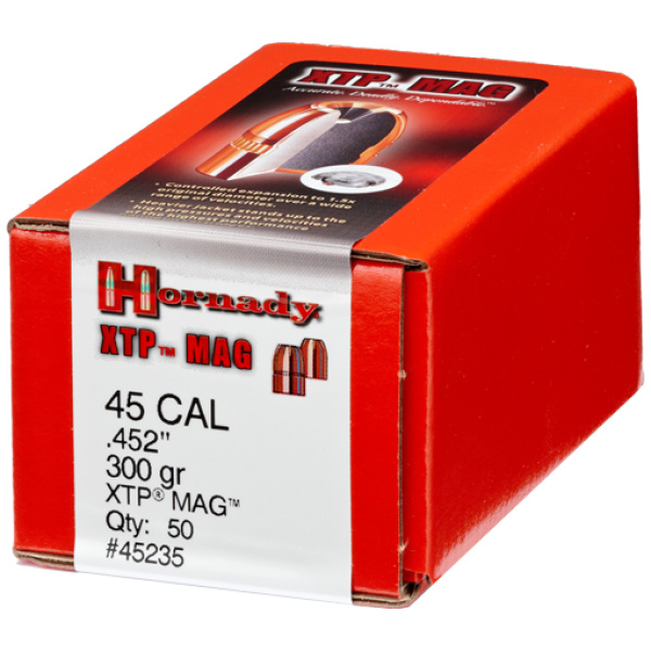 HORNADY BULLETS 45 CAL .452 - 300GR JHP MAG 50CT 15BX/CS