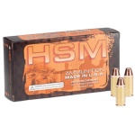 HSM Self-Defense Handgun Ammunition .44 Rem Mag 300gr HP 856 fps 50/ct