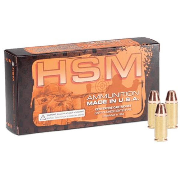 HSM Self-Defense Handgun Ammunition .44 Rem Mag 300gr HP 856 fps 50/ct