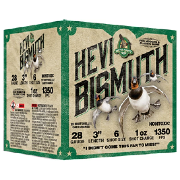 HEVI BISMUTH 28GA 3" 1OZ #6 25/250