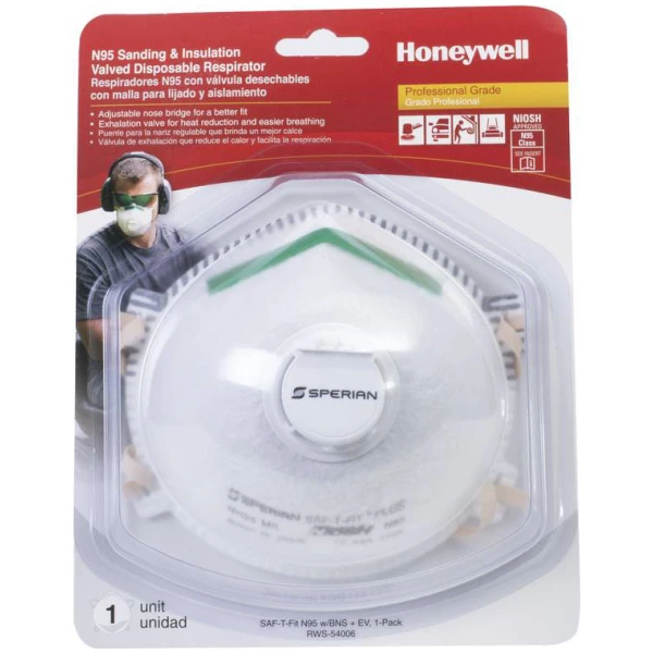 Saf-T-Fit Plus N95 Disposable Respirator With Exhalation Valve