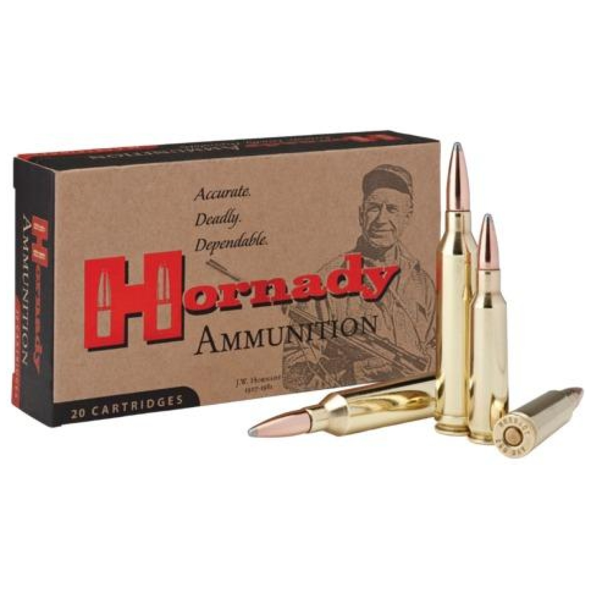 Ho8132-3. Jpg - hornady custom rifle ammunition. 250 savage 100 gr interlock sp 2800 fps 20/ct - ho8132 3