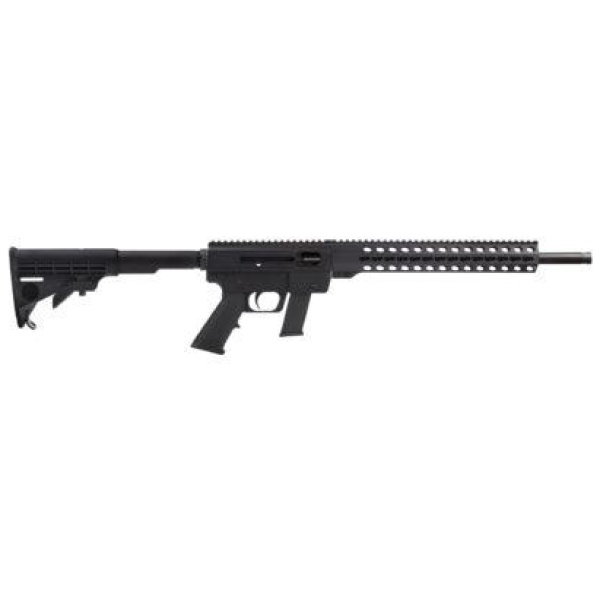 Just Right Carbine Takedown Gen3 Rifle 9mm Luger 17rd Glock Magazine 17" Threaded Barrel Adjustable Stock