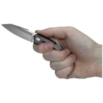 Kershaw Reverb Drop Point Steel Knife with PVD Coating - 6-1/10" Overall Length