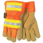 Reflective Pig Leather Palm, Orange