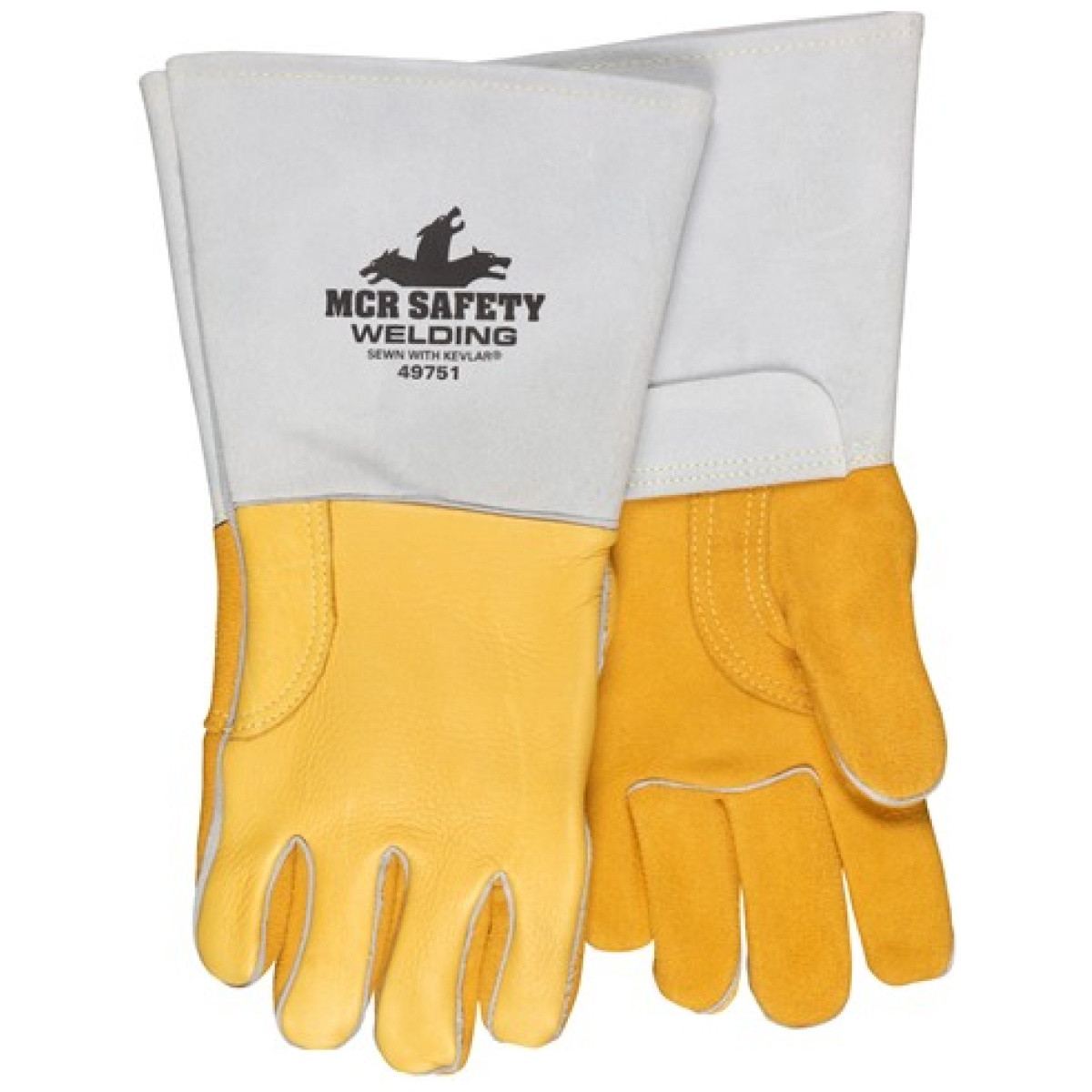 Pearl grain elkskin welder kevlar sewn - image 1