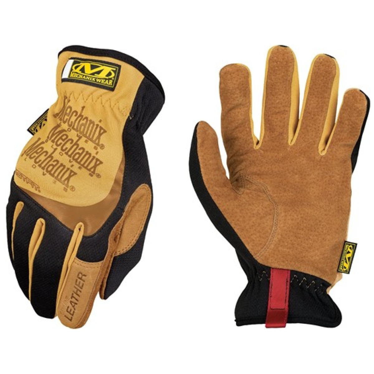 Leather fastfit work gloves - image 1