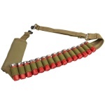 Shotgun Bandolier Sling w/Sling Swivel Hardware