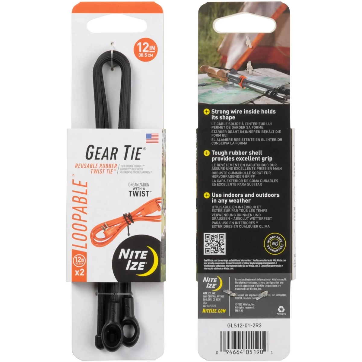 Nigls12-01-2r3. Jpg - gear tie loopable twist tie - 2 pack - nigls12 01 2r3