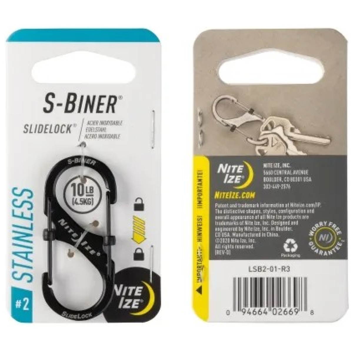 Nilsb2-01-r3. Jpg - s-biner stainless steel slidelock - nilsb2 01 r3