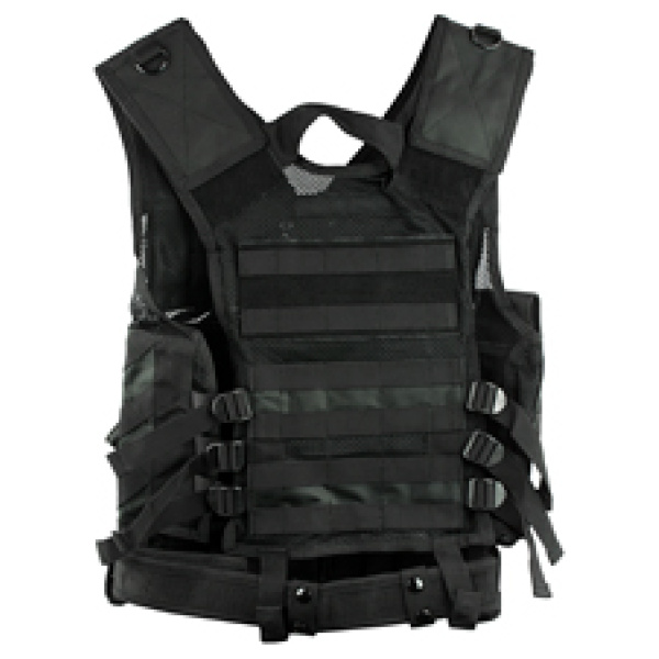 NCSTAR TACTICAL VEST MED-2XL BLK