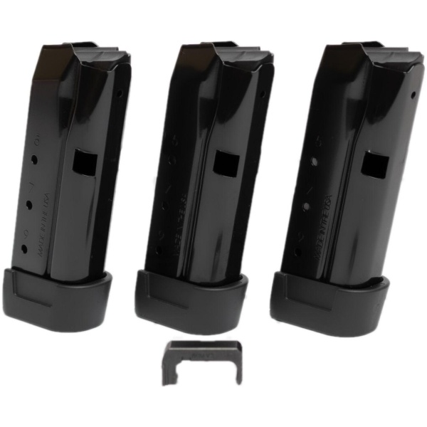 Shield Arms Z9 Handgun Magazine for Glock 43 9mm 9/rd 3 Pack Black