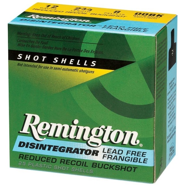 Disintegrator 12 Gauge 2 3/4'' 00 Buckshot 8 Pellets (3 DRAM EQ.)