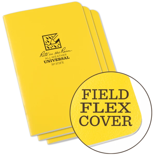 Field-Flex Universal Stapled Notebook 4.625 x 7 - 3 Pack