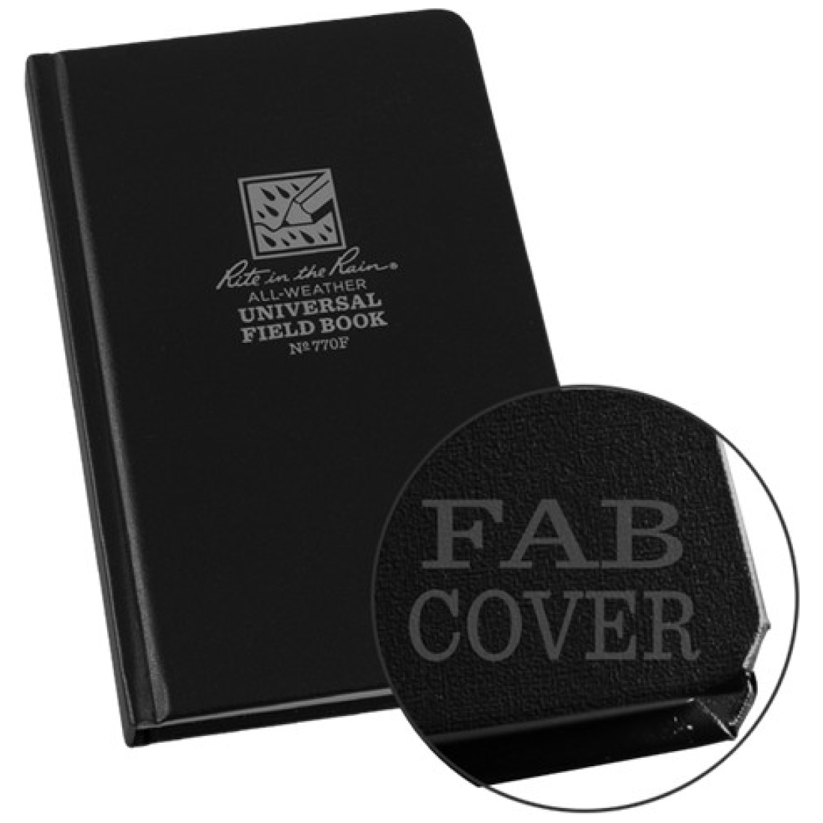 Rir-770f. Jpg - fabrikoid hard cover notebook - black (4. 75'' x 7. 5'') - rir 770f