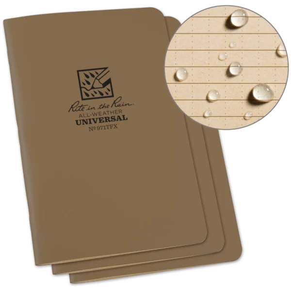 Field-Flex Universal Stapled Notebook 4.625 x 7 - 3 Pack
