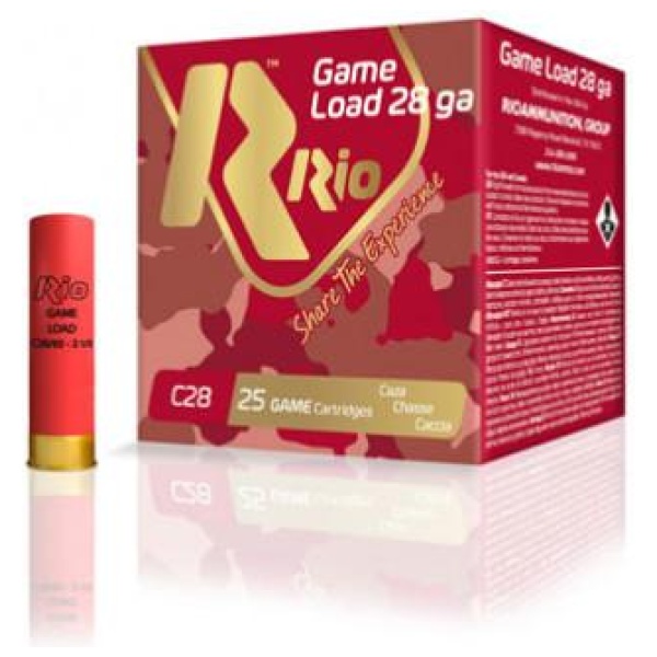 Rio Heavy Field Shotshells 28 ga 2-3/4" 1oz #8 25/ct