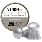 SIG PELLETS 22 VENOM 14.5GR - ROUND LEAD ALLOY 250 CT