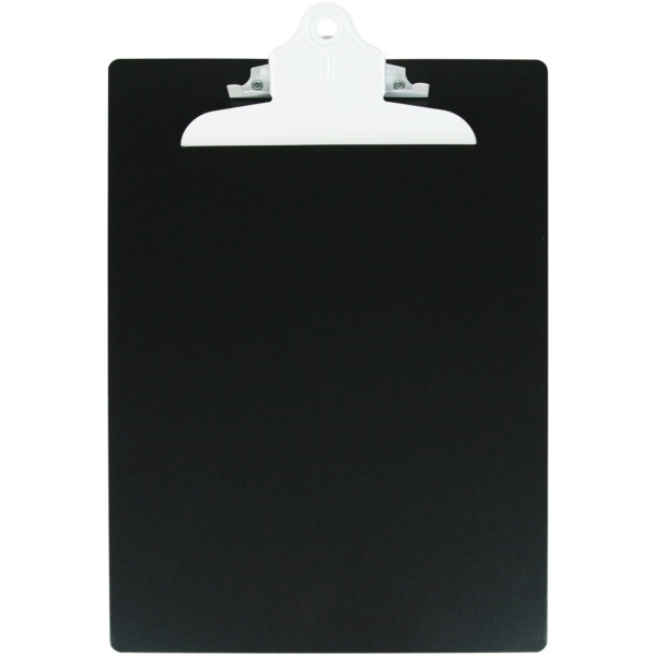 Letter Size Aluminum Clipboard w/ Clip - Black