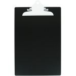 Legal Size Aluminum Clipboard w/ Clip - Black